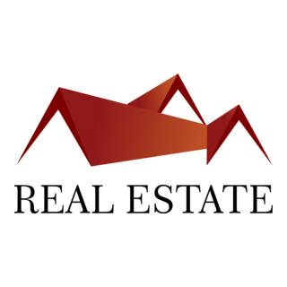 Red Real Estate Logo PNG Vector