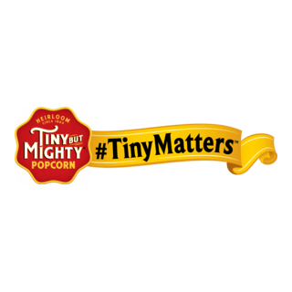 Tiny but Mighty Popcorn #TinyMatters Logo PNG Vector