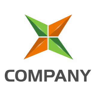 X Letter Shape Company Logo PNG Vector
