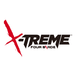 X-Treme Four Blade Logo PNG Vector