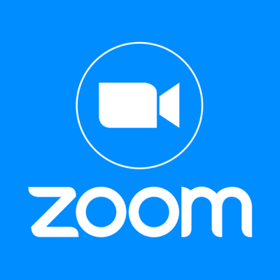 Zoom fondo azul vertical Logo PNG Vector