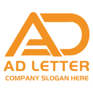 AD Letter Company Logo PNG Vector