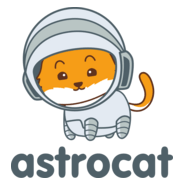 Astronaut cat mascot Logo PNG Vector