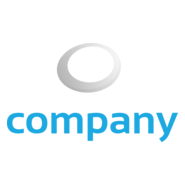 Asymmetric Grey Circle Logo PNG Vector