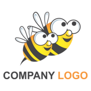 Bee Company Logo PNG Vector