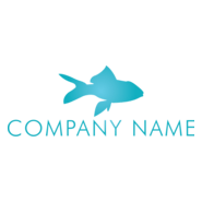 Blue Fish Logo PNG Vector