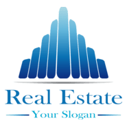 Blue Real Estate Logo PNG Vector