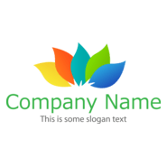 Colorful Leafs Logo PNG Vector