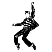 Elvis Presley Silhouette Logo PNG Vector