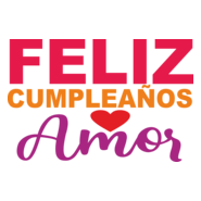 Feliz Cumpleaños Amor Logo PNG Vector