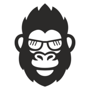 Gorilla Face Logo PNG Vector