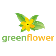 Green Flower Logo PNG Vector