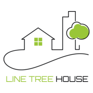 Line Tree House Logo PNG Vector