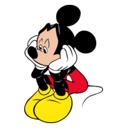 Mickey Mouse Worried Logo PNG Vector