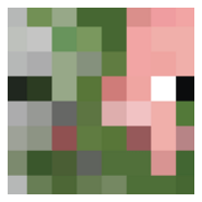 Minecraft Zombie pigman head Logo PNG Vector