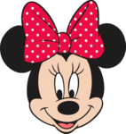 Minnie Mouse Head Logo PNG Vector