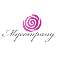 Purple Flower Logo PNG Vector