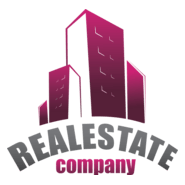 Purple Real Estate Logo PNG Vector