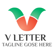 V Letter Company Logo PNG Vector