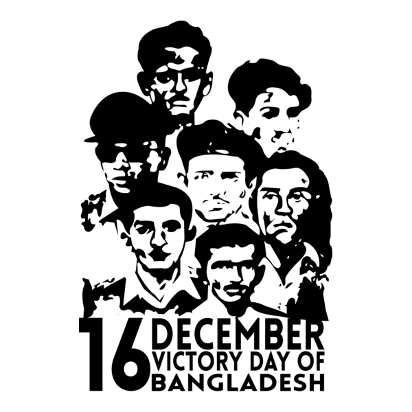 16 December Victory Day of Bangladesh Logo PNG Vector