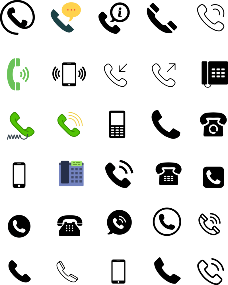 30 Telephone Icons Logo PNG Vector EPS Free Download