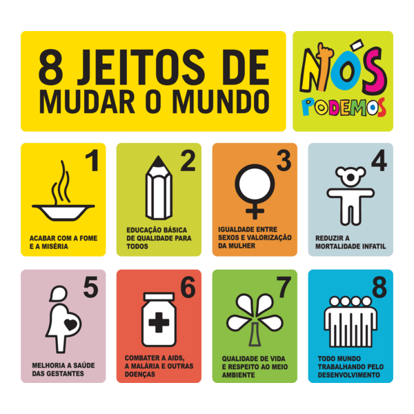 8 Jeitos de Mudar o Mundo Logo PNG Vector