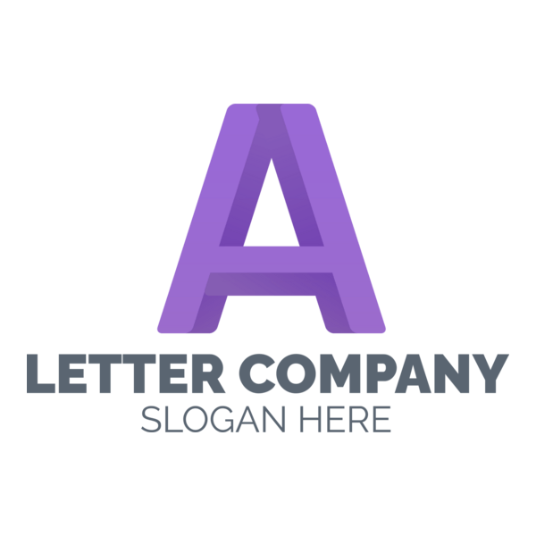 A Letter Company Logo PNG Vector