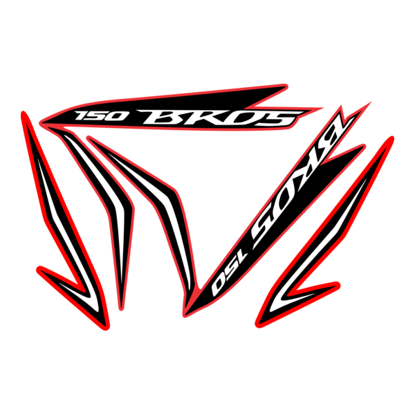 Adesivo Faixas Moto Honda Bros 150 2013 Es Esd Ver Logo PNG Vector
