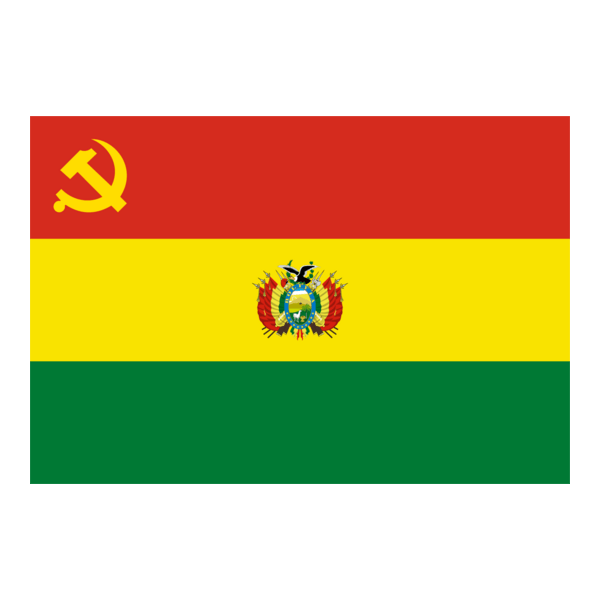 Bandera de Bolivia Comunista Logo PNG Vector