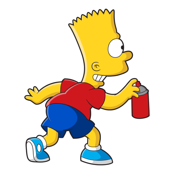 Bart Simpson Pixando Logo PNG Vector