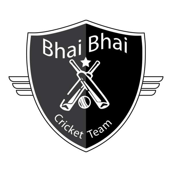 Bhai Bhai Cricket Team Logo PNG Vector