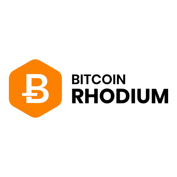 Bitcoin Rhodium Logo PNG Vector