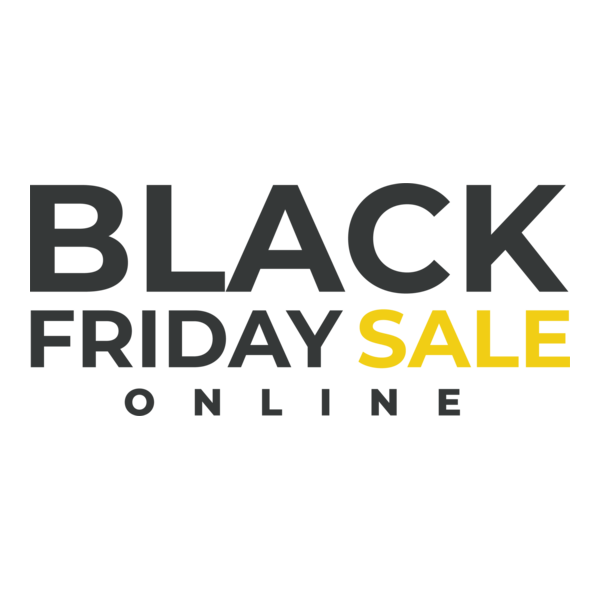Black Friday Sale Online Logo PNG Vector