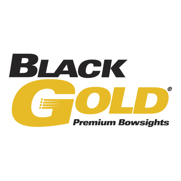 Black Gold Premium Bowsights Logo PNG Vector
