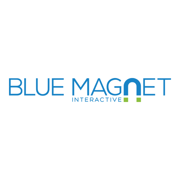 Blue Magnet Interactive Logo PNG Vector