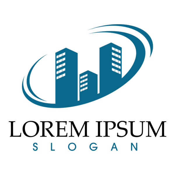 Blue Real Estate Company Logo PNG Vector