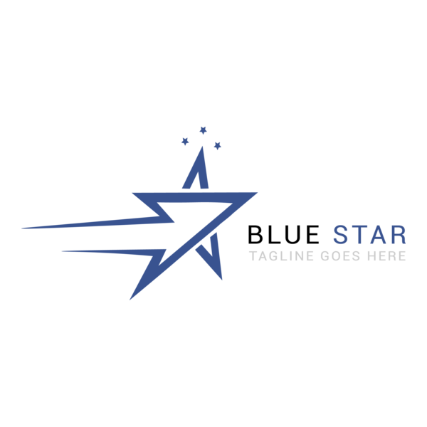 Blue Star Logo PNG Vector