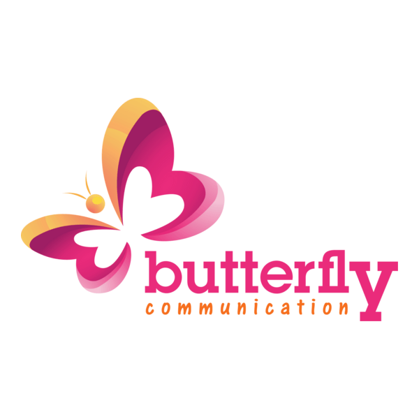 Butterfly Communication Logo PNG Vector