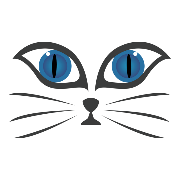 Cat Face Logo PNG Vector