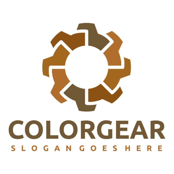 Color Gear Logo PNG Vector