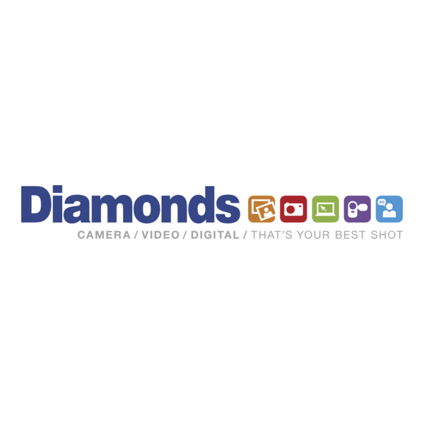 Diamonds Camera Logo PNG Vector