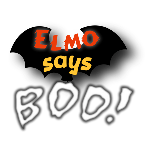 Elmo Says BOO! Logo PNG Vector
