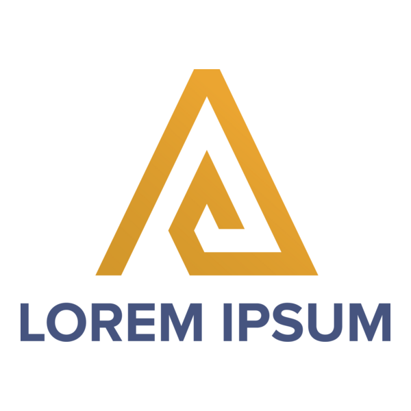 Gold A Letter Logo PNG Vector