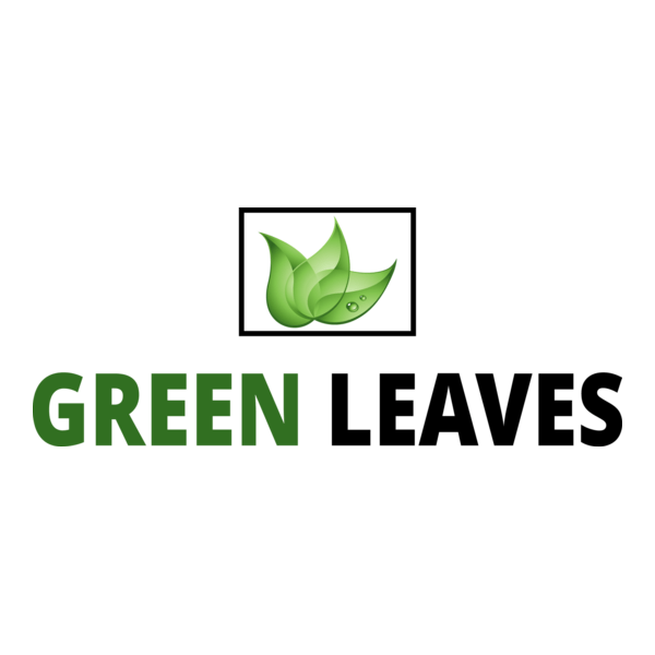 Green Leaves Logo PNG Vector