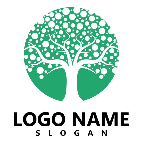 Green Tree Logo PNG Vector