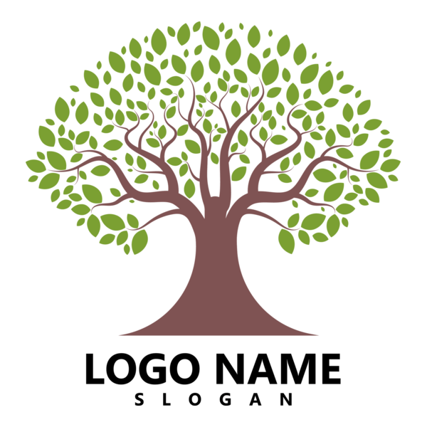 Green Tree Logo PNG Vector