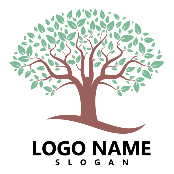 Green Tree Logo PNG Vector
