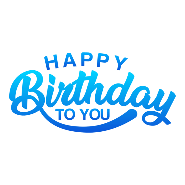 Happy Birthday Logo PNG Vector