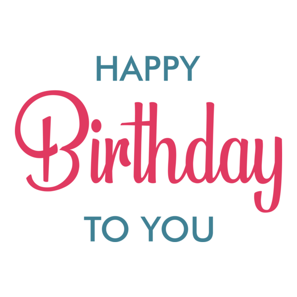Happy Birthday to You Logo PNG Vector