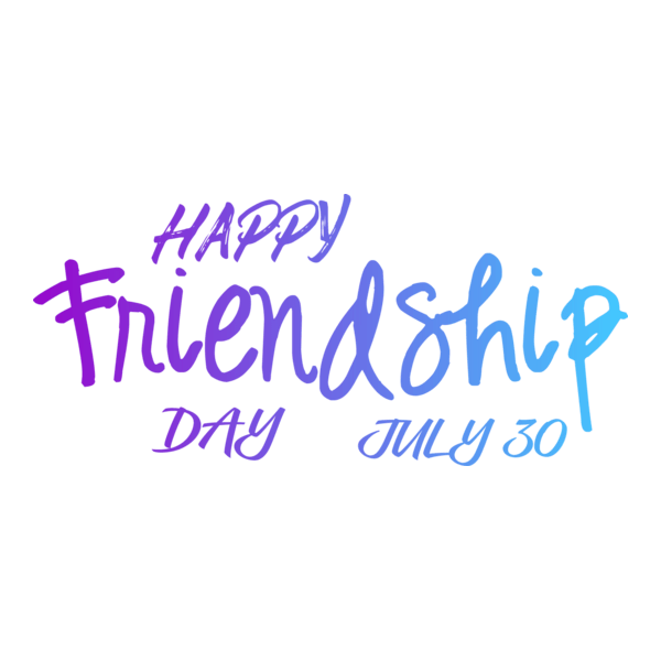 Happy Friendship Day - July 30 Logo PNG Vector